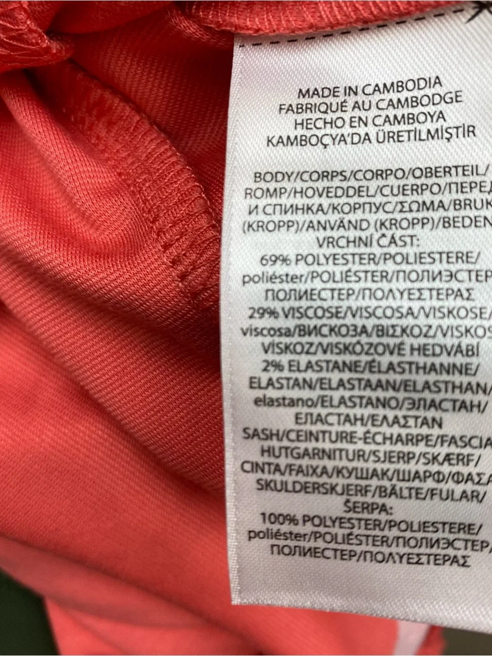 Ralph Lauren Coral Pink Ruffle Long Sleeve Dress Set with Belt Size 12 Months